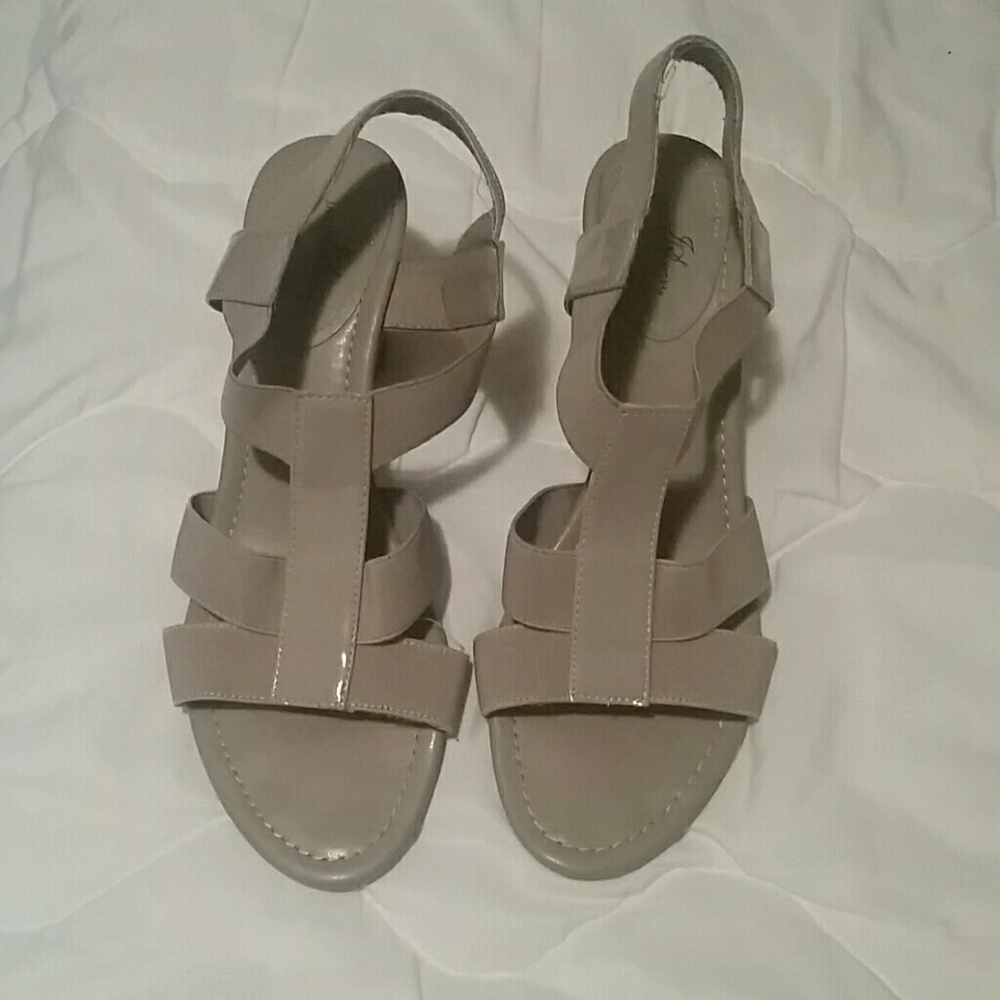 jaclyn smith sandals. With almost 3 inch heel.